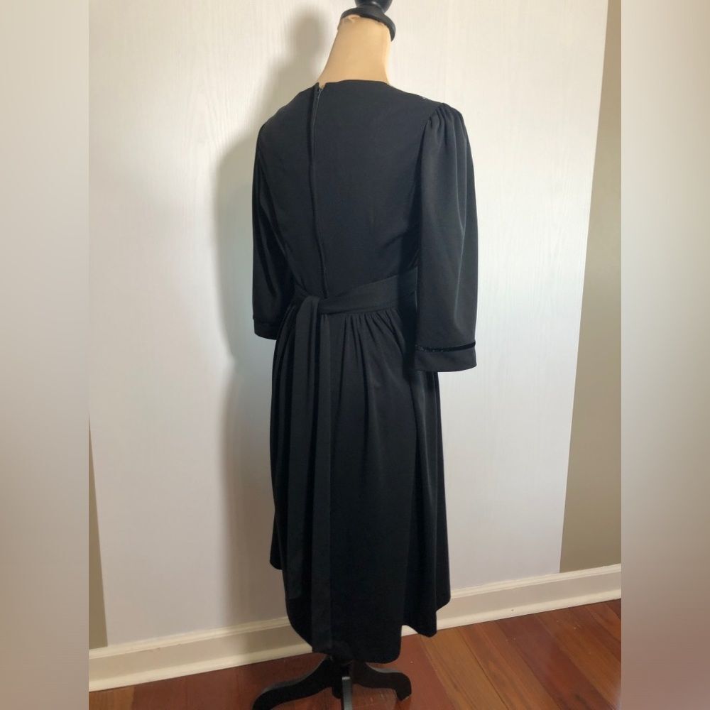 Young Edwardian Dress Womens Med Vintage Calico P… - image 7